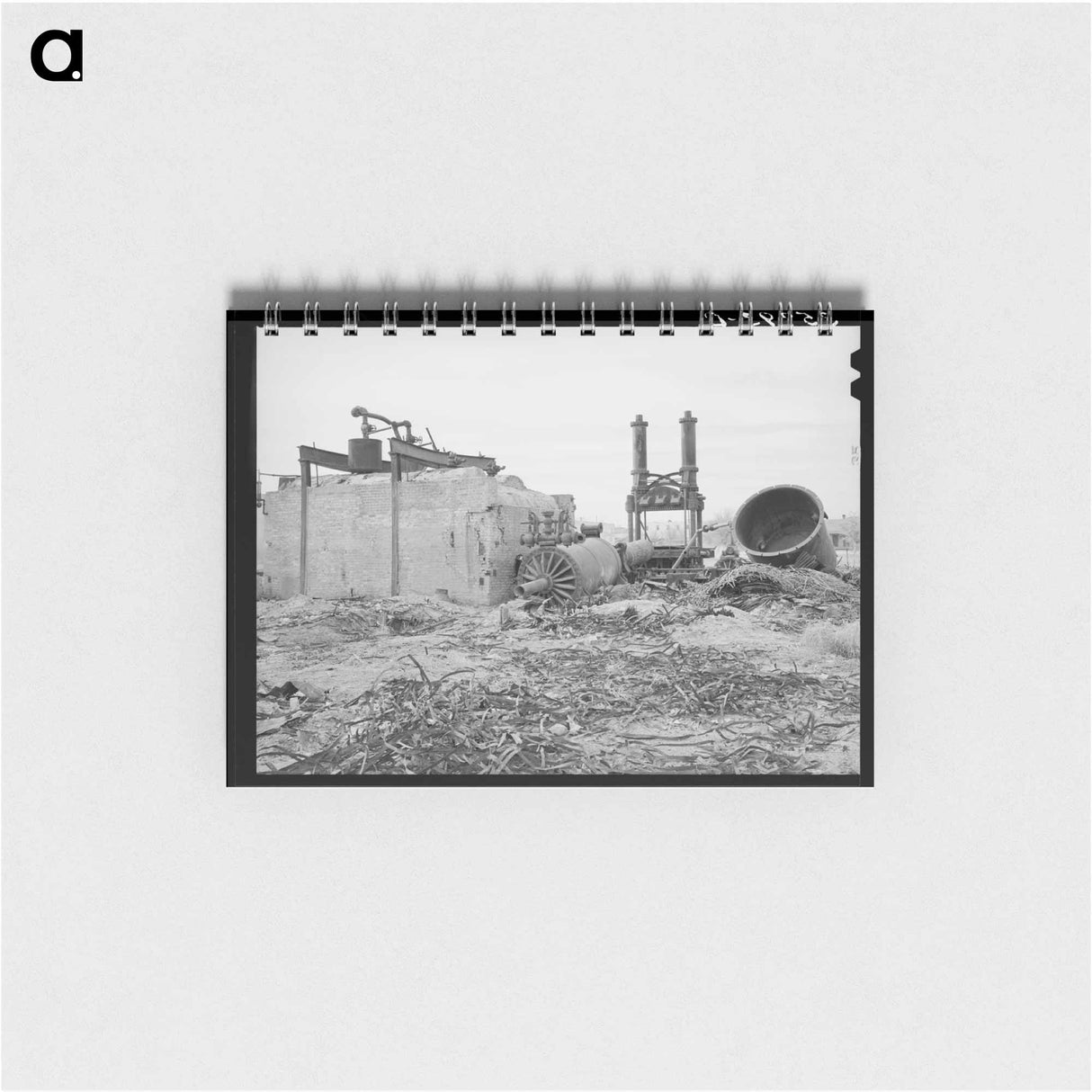 アートメモ帳-Big Spring Cotton Gin Wreckage
 - ラッセル リー Memo.