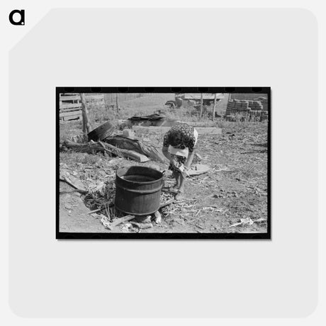 アートポストカード-Soap Kettle Fire
 - ラッセル リー Postcard.