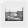 アートポストカード-Log Raft in Columbia River
 - ラッセル リー Postcard.