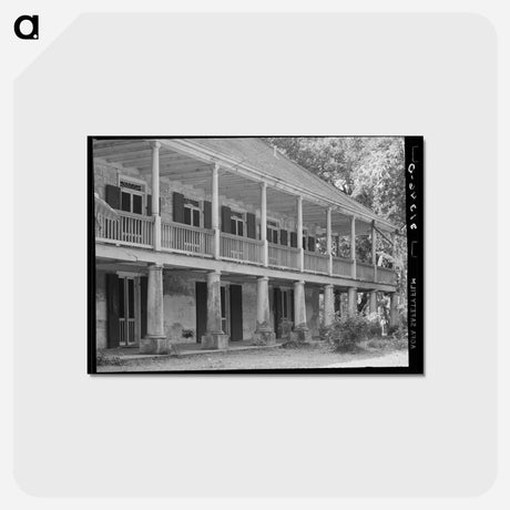 アートポストカード-Plantation Balcony
 - ラッセル リー Postcard.