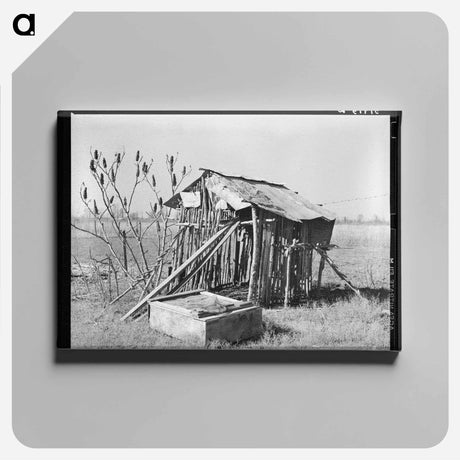 アートパネル-Chicken Shed, Louisiana
 - ラッセル リー Canvas.