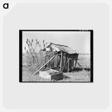 アートポストカード-Chicken Shed, Louisiana
 - ラッセル リー Postcard.