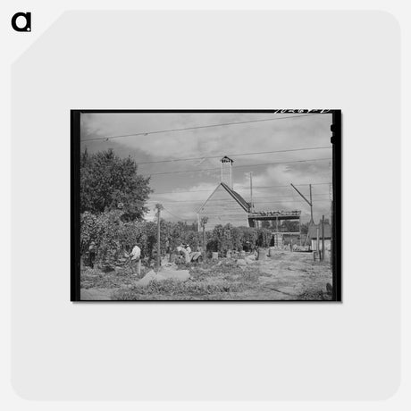 アートポストカード-Hop Pickers
 - ラッセル リー Postcard.