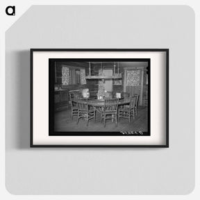アートポスター-Revolving Table, Navajo Lodge
 - ラッセル リー Poster.