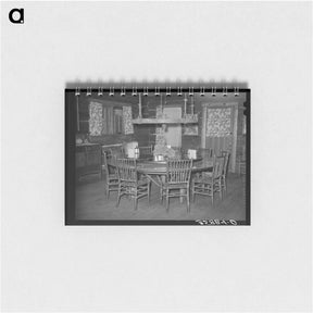 アートメモ帳-Revolving Table, Navajo Lodge
 - ラッセル リー Memo.