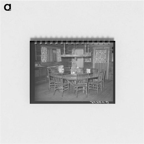 アートメモ帳-Revolving Table, Navajo Lodge
 - ラッセル リー Memo.