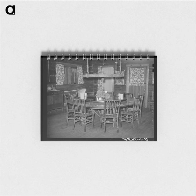 アートメモ帳-Revolving Table, Navajo Lodge
 - ラッセル リー Memo.