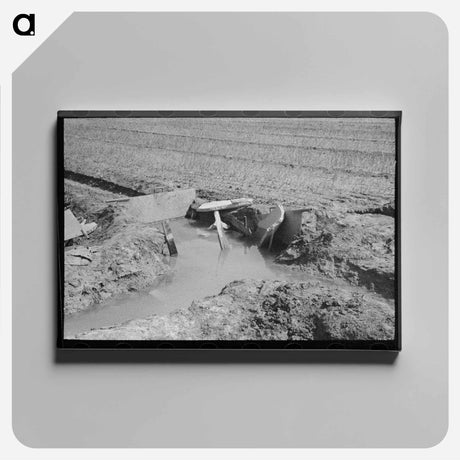 アートパネル-Onion Field Irrigation
 - ラッセル リー Canvas.