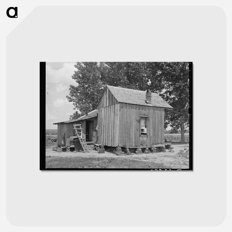 アートポストカード-Home of Small Farm Owner
 - ラッセル リー Postcard.