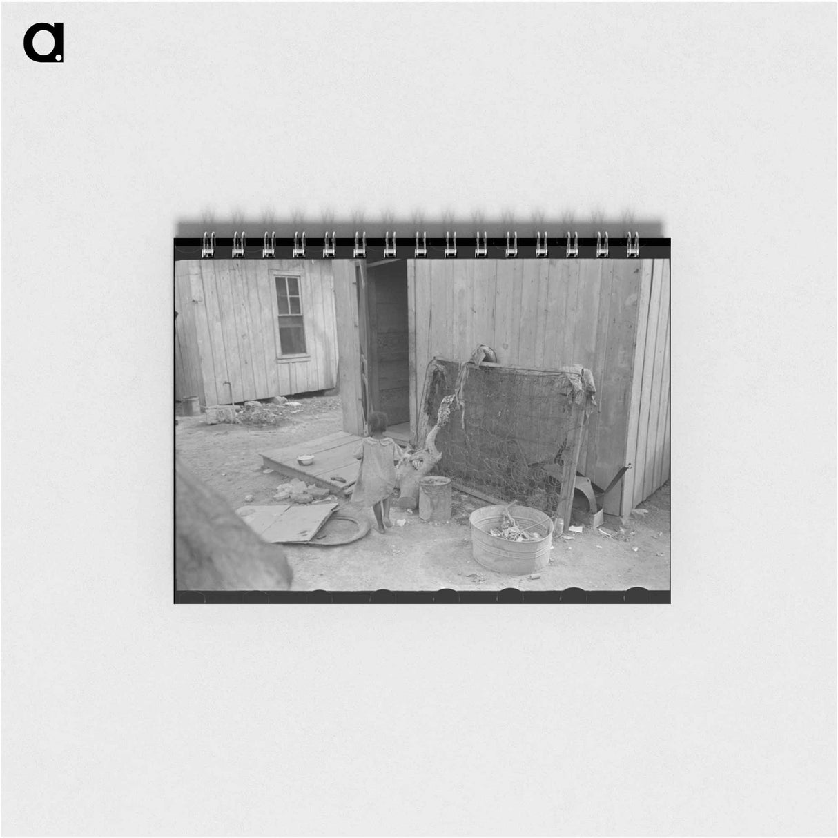 アートメモ帳-Back of Dwelling, San Antonio
 - ラッセル リー Memo.