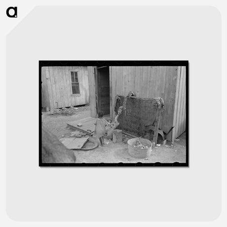 アートポストカード-Back of Dwelling, San Antonio
 - ラッセル リー Postcard.