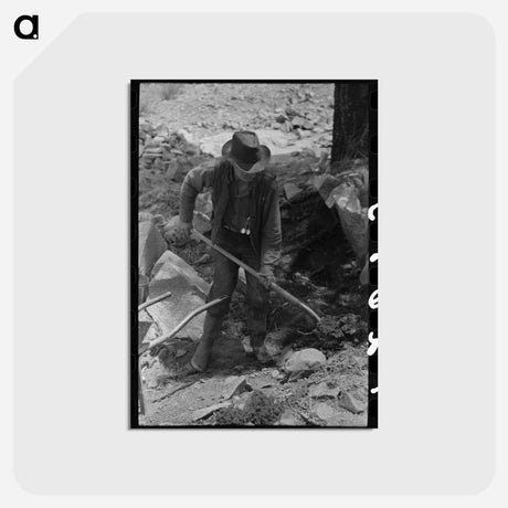 アートポストカード-Gold Prospector at Pinos Altos
 - ラッセル リー Postcard.