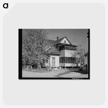 アートポストカード-Back of Farmhouse
 - ラッセル リー Postcard.