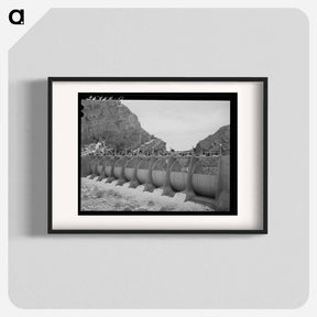 アートポスター-Auxiliary Sluice Gates
 - ラッセル リー Poster.