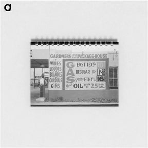 アートメモ帳-Filling Station Sign, Waco
 - ラッセル リー Memo.