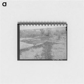 アートメモ帳-Oil Draining into Slush Pit
 - ラッセル リー Memo.