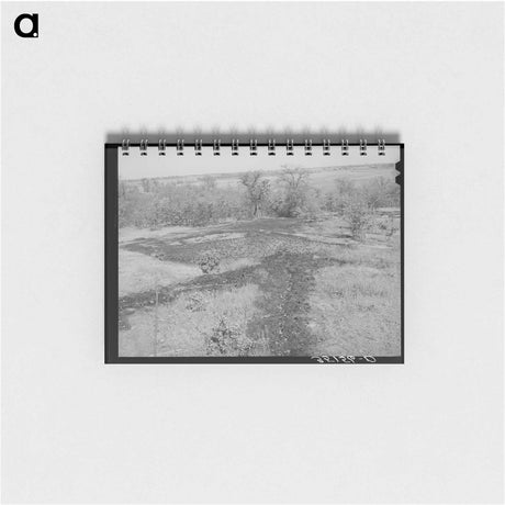 アートメモ帳-Oil Draining into Slush Pit
 - ラッセル リー Memo.