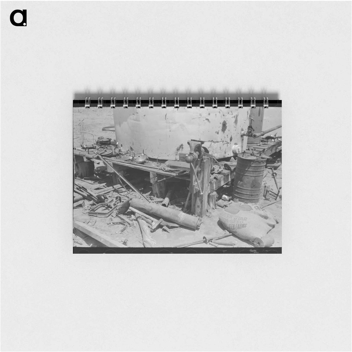 アートメモ帳-Texas Farm Work Bench
 - ラッセル リー Memo.