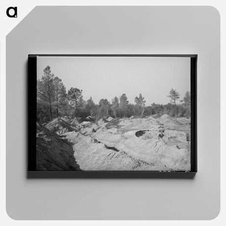 アートパネル-Placer Mining Section, Gold
 - ラッセル リー Canvas.