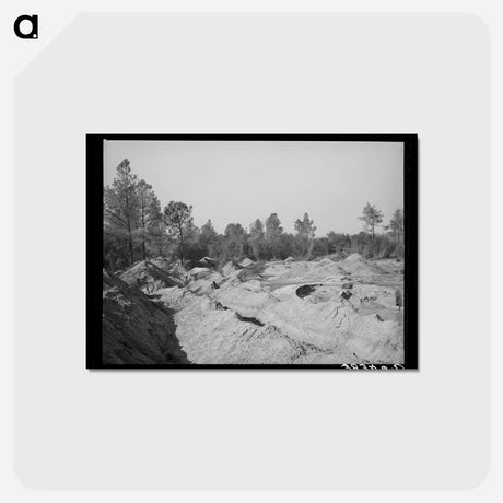 アートポストカード-Placer Mining Section, Gold
 - ラッセル リー Postcard.