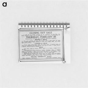 アートメモ帳-Frank Sheroan Sale
 - ラッセル リー Memo.