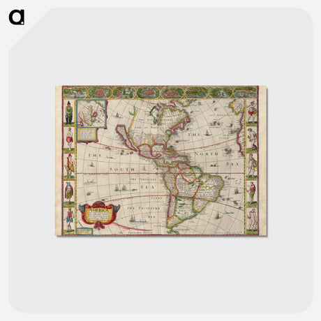 アートポストカード-America
 - ボストン公共図書館 Postcard.