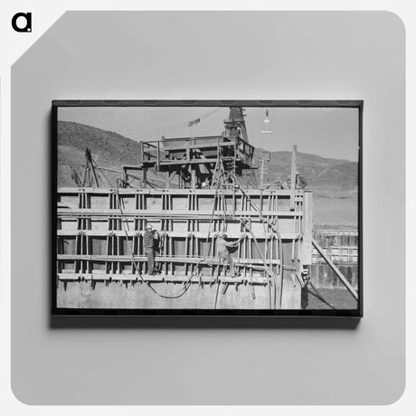 アートパネル-Shasta Dam Construction
 - ラッセル リー Canvas.