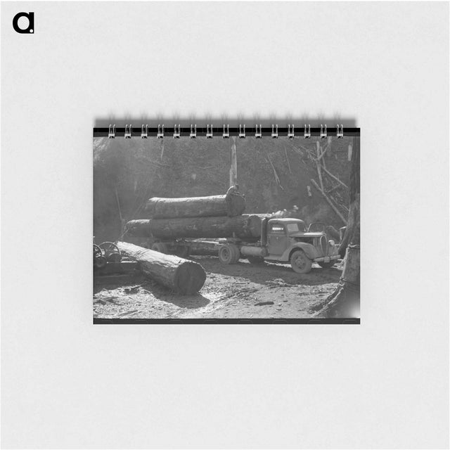 アートメモ帳-Logs on Truck, Tillamook
 - ラッセル リー Memo.