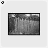 アートポストカード-Picket Fence Near Paulina
 - ラッセル リー Postcard.