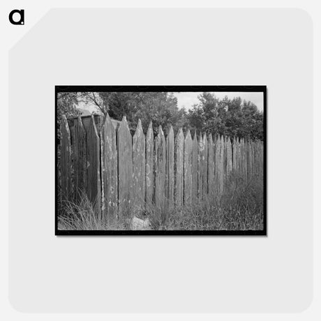 アートポストカード-Picket Fence Near Paulina
 - ラッセル リー Postcard.