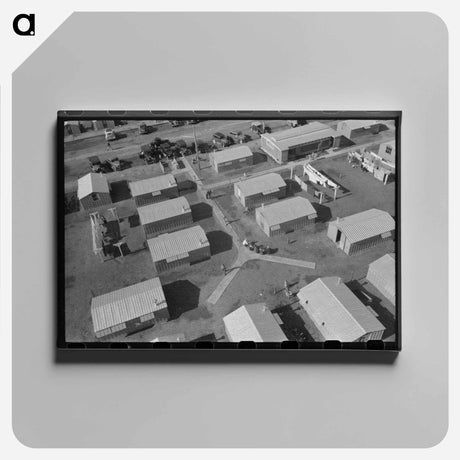 アートパネル-Woodville Farm Workers Housing
 - ラッセル リー Canvas.