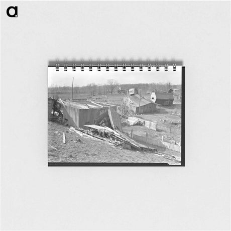 アートメモ帳-Shawneetown Flood Damage
 - ラッセル リー Memo.