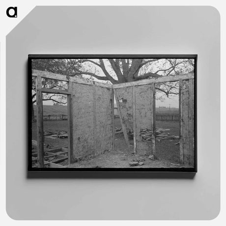 アートパネル-Old House Construction
 - ラッセル リー Canvas.