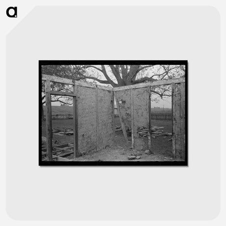 アートポストカード-Old House Construction
 - ラッセル リー Postcard.