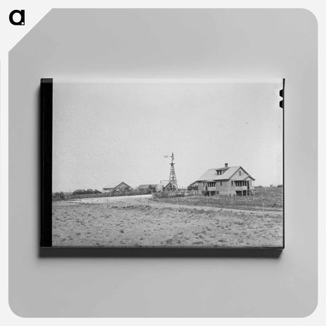 アートパネル-Farmstead of William Rall
 - ラッセル リー Canvas.