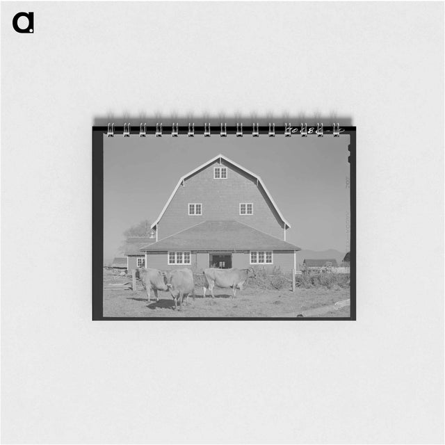 アートメモ帳-Hip Barn and Cattle
 - ラッセル リー Memo.