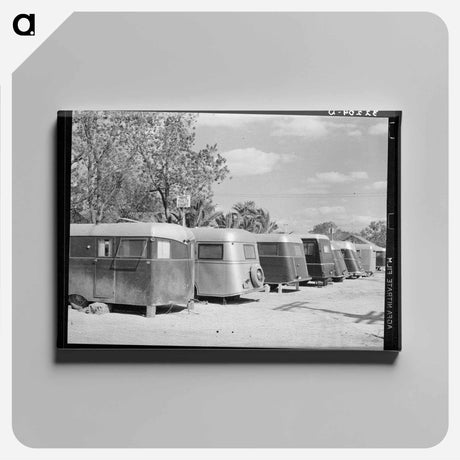 アートパネル-Trailer Camp, McAllen
 - ラッセル リー Canvas.