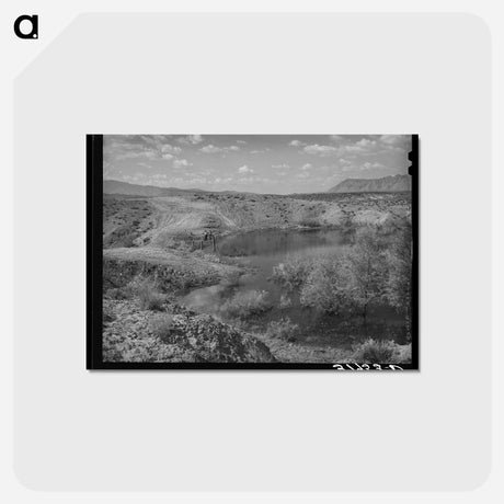 アートポストカード-Irrigation Reservoir
 - ラッセル リー Postcard.