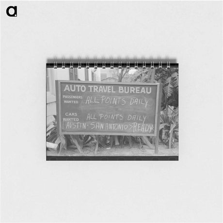 アートメモ帳-Texas Travel Bureau Sign
 - ラッセル リー Memo.