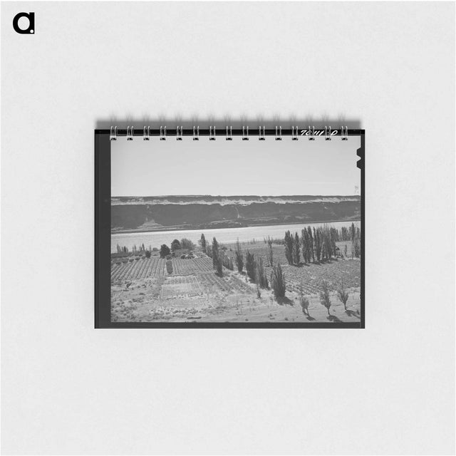 アートメモ帳-Farm along Columbia River
 - ラッセル リー Memo.