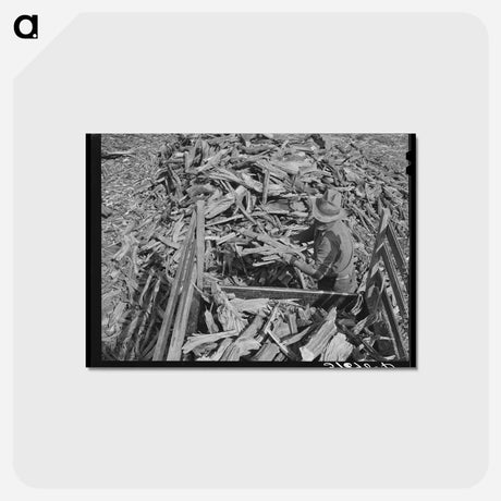 アートポストカード-Loading Wood, Concho
 - ラッセル リー Postcard.