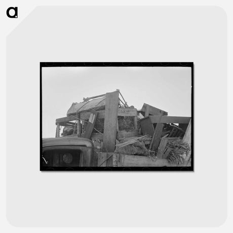 アートポストカード-Truckload of Belongings
 - ラッセル リー Postcard.