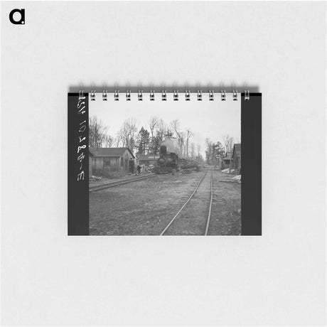 アートメモ帳-Log Train to Rhinelander
 - ラッセル リー Memo.