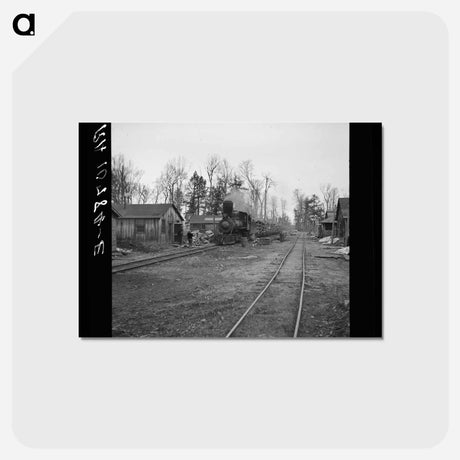 アートポストカード-Log Train to Rhinelander
 - ラッセル リー Postcard.