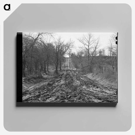 アートパネル-Intersection of Muddy Roads
 - ラッセル リー Canvas.
