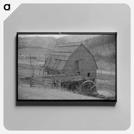 アートパネル-Gristmill Detail
 - ラッセル リー Canvas.