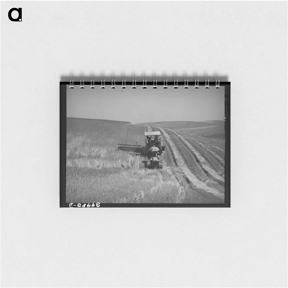 アートメモ帳-Caterpillar Combine, Whitman County
 - ラッセル リー Memo.