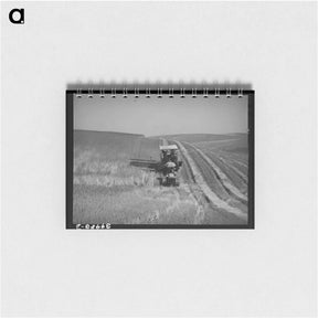 アートメモ帳-Caterpillar Combine, Whitman County
 - ラッセル リー Memo.