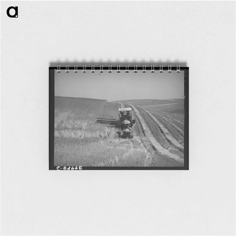 アートメモ帳-Caterpillar Combine, Whitman County
 - ラッセル リー Memo.