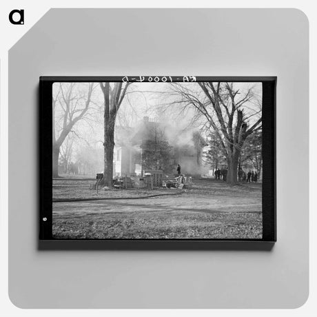 アートパネル-Aledo Residence Fire
 - ラッセル リー Canvas.